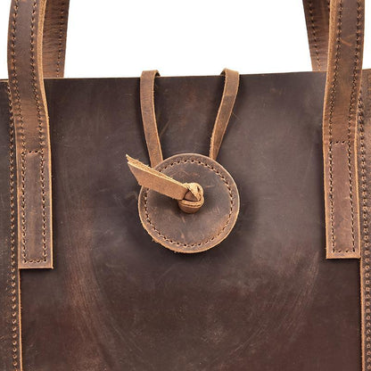 Close up view of Tupelo Women's tote bag showing strap enclosure